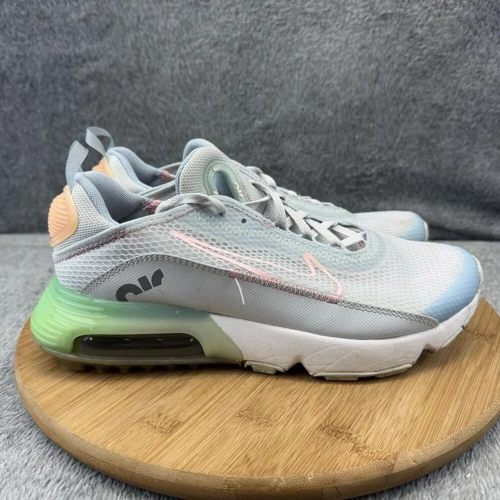 Nike Air Max 2090 Shoes Boys Size 7Y Gray Running Athletic Sneakers CW5627-001